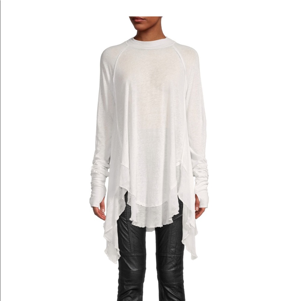 NWT Free People long sleeve linen shirt